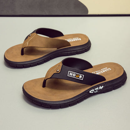 Men's Thick-Sole Non-Slip PVC Flip-Flops | EU 40-44