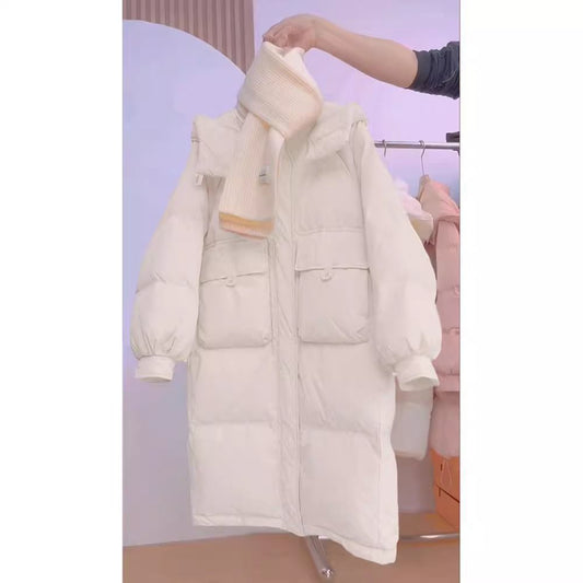 Women's Padded Cotton Jacket - Long Sleeve Winter Coat