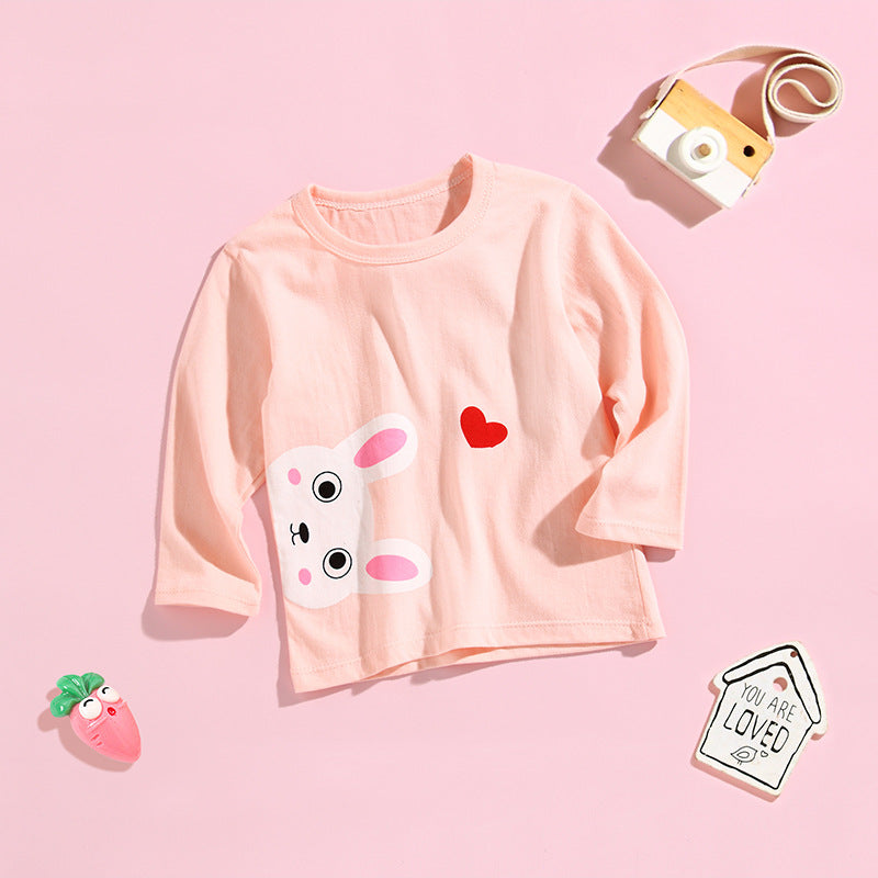Kids Animal Print Long Sleeve Cotton T-Shirt – 13 Designs