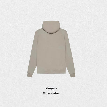 Women's Fleece-Lined Cotton Hoodie | Solid Colour Pullover Sweatshirt