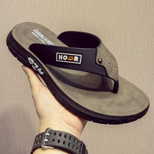 Men's Thick-Sole Non-Slip PVC Flip-Flops | EU 40-44