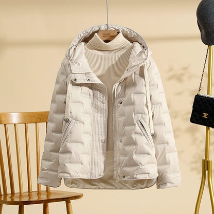 Women's Lightweight Duck Down Jacket - Thickened Puffer