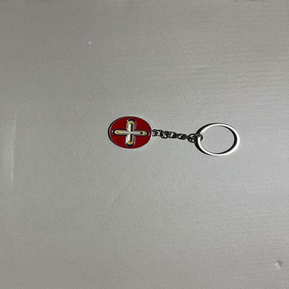 Colourful Zinc Alloy Pendant Keychain | Fashion Keyring