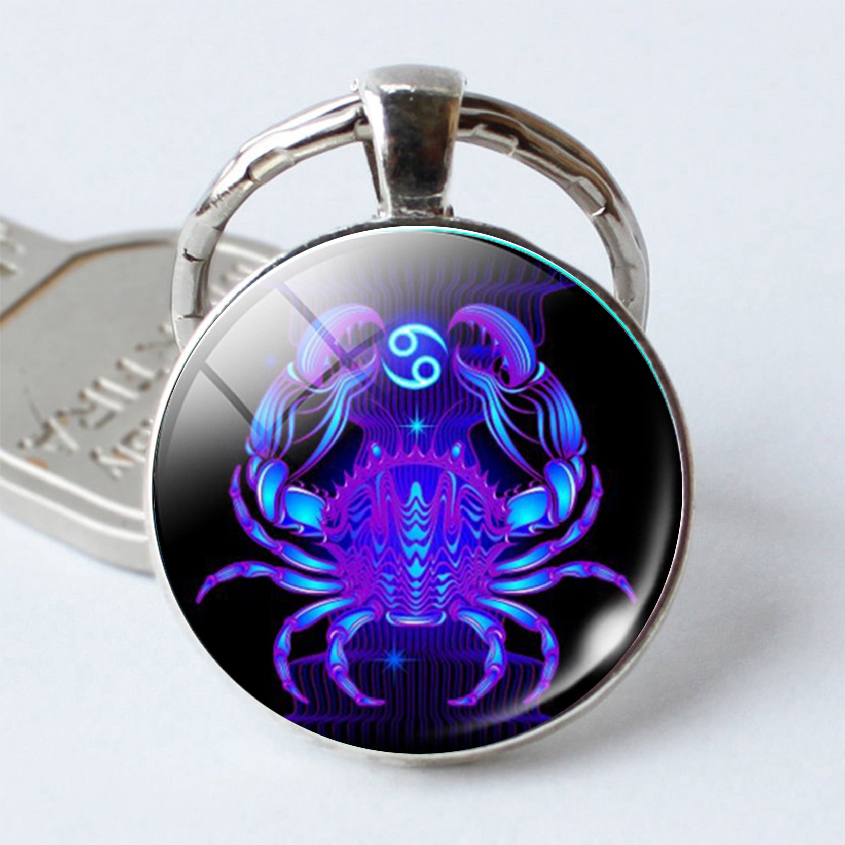 Zodiac Constellation Keychain | All 12 Signs | Alloy & Glass | JP Collections
