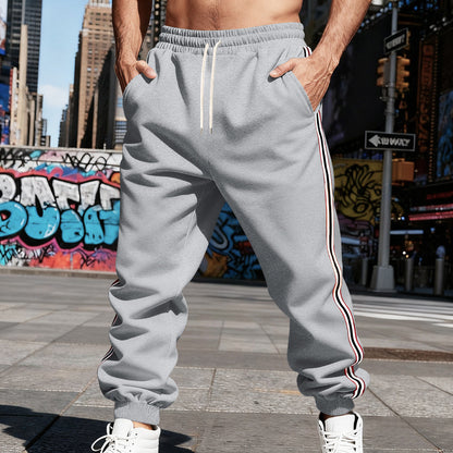 Men's Fleece-Lined Sweatpants – Tapered Winter Joggers in 6 Colours