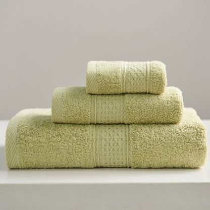 3-Piece Cotton Towel Set | Face, Hand & Bath Towel