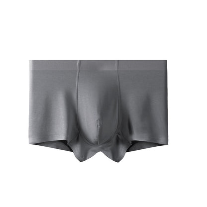 Men's Seamless Modal Boxer Briefs – Ultra-Thin Breathable Mid-Waist Underwear