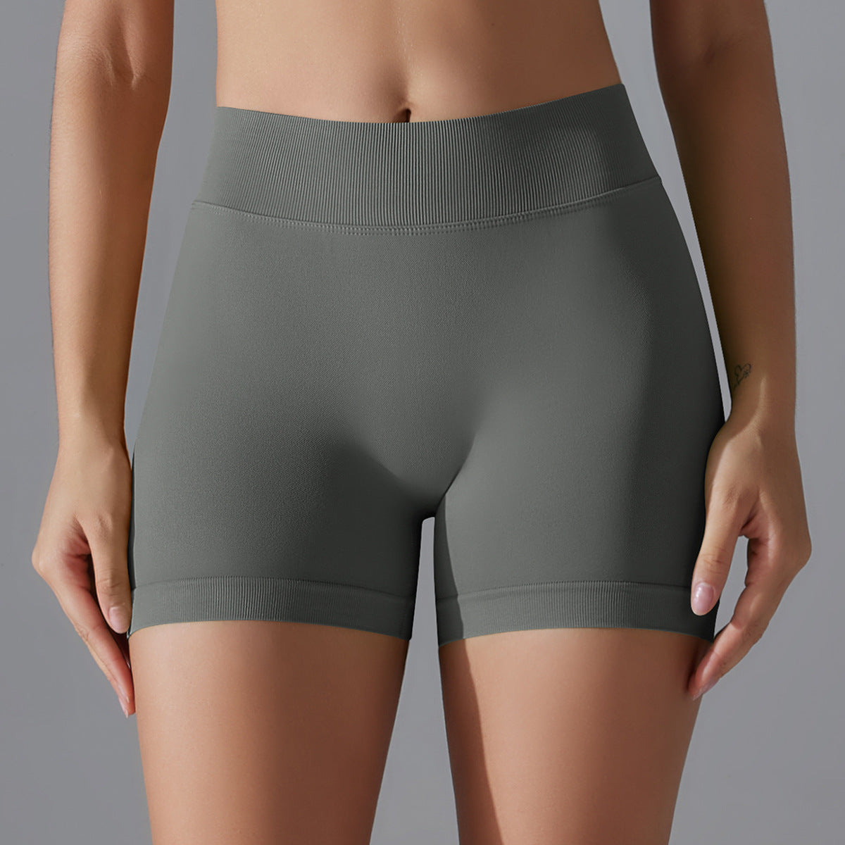 Women's High-Waist Knit Yoga Shorts | Hip Lift | 5 Colours
