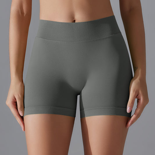Women's High-Waist Knit Yoga Shorts | Hip Lift | 5 Colours