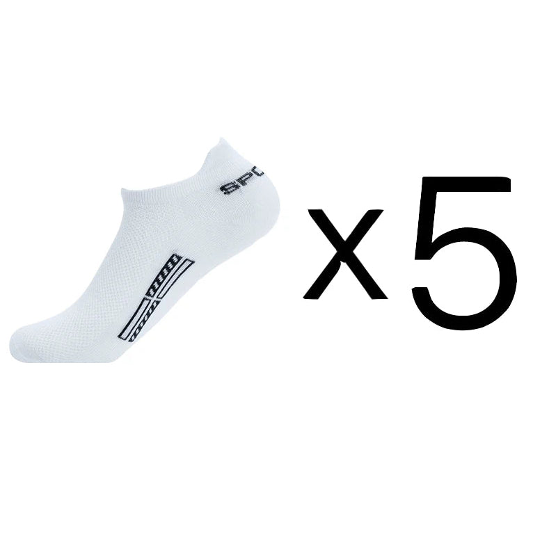 Men's Cotton Ankle Socks – Breathable Mesh Low-Cut Sports Socks