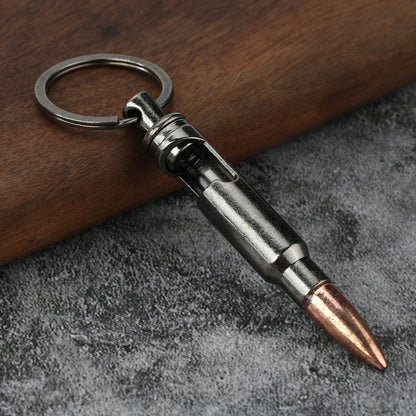 Bullet Bottle Opener Keychain | Zinc Alloy Creative Pendant | JP Collections