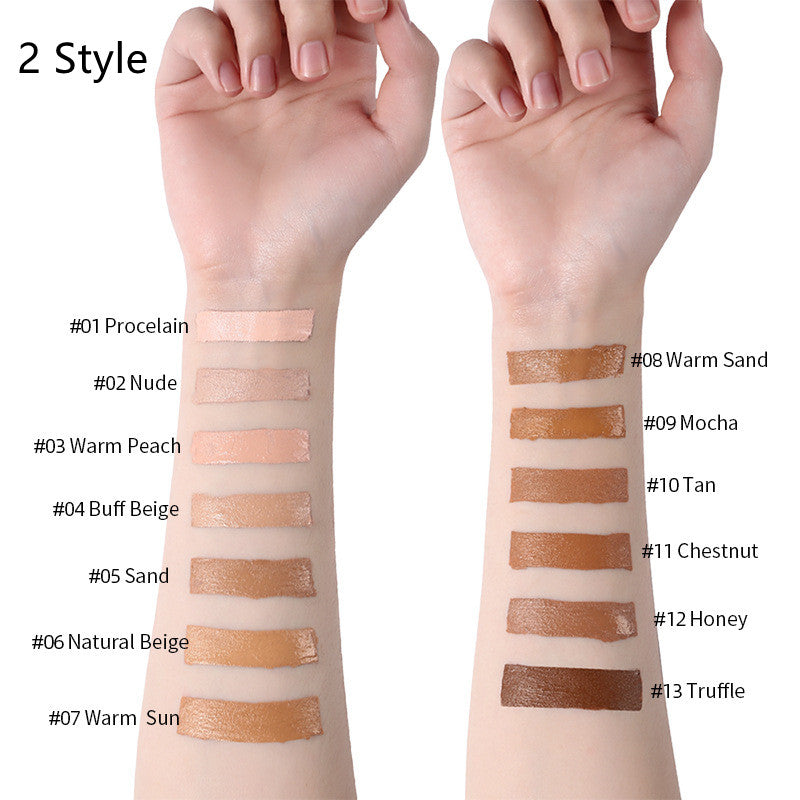 Oil-Control Liquid Foundation & Concealer – 13 Shades, Multi-Pack