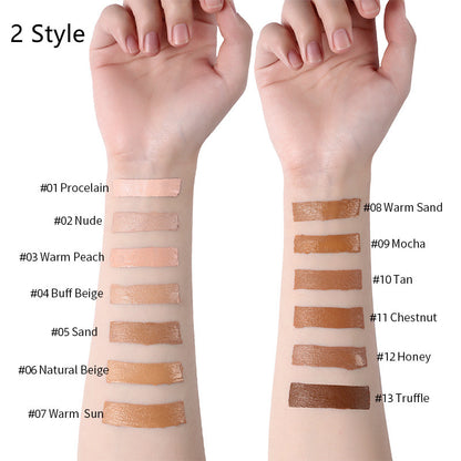 Oil-Control Liquid Foundation & Concealer – 13 Shades, Multi-Pack