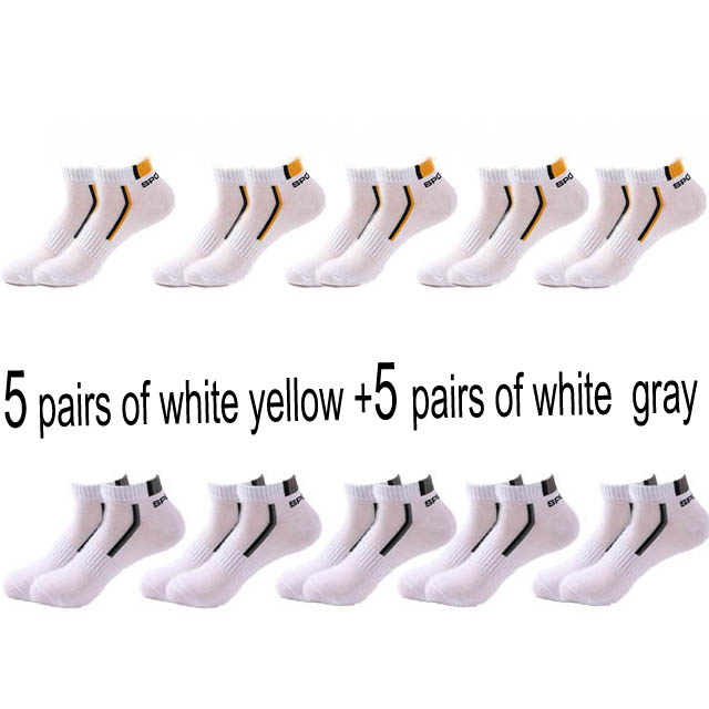 Men’s Cotton Moisture-Wicking Sports Socks – Single & 5-Pair Packs