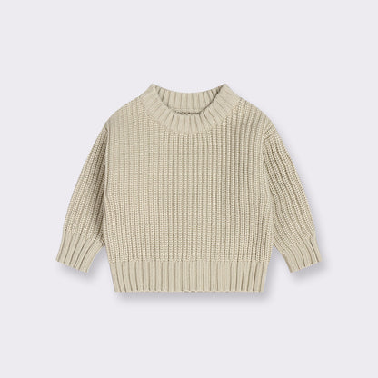 Kids Loose Knit Pullover Sweater – Soft Long Sleeve Top