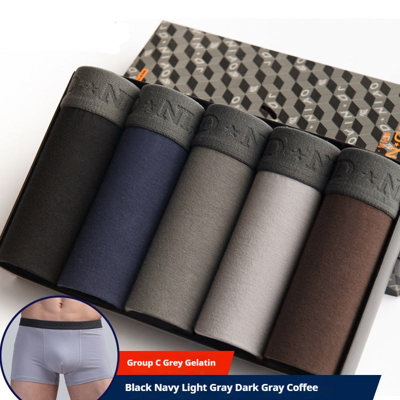 Men's Cotton Boxer Shorts 5-Pack – Mixed Colours, Sizes L–XXXXL