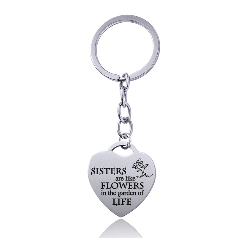 Heart Sisters & Best Friends Keychain | Stainless Steel | JP Collections