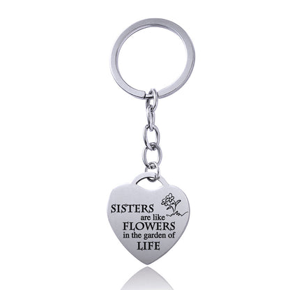 Heart Sisters & Best Friends Keychain | Stainless Steel | JP Collections
