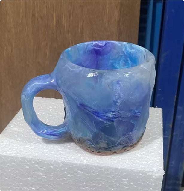 400ml Mineral Crystal-Effect Resin Coffee Mug