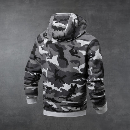Men's Camo Print Pullover Hoodie | Heavyweight Casual Sweatshirt S–2XL