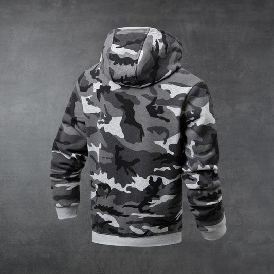 Men's Camo Print Pullover Hoodie | Heavyweight Casual Sweatshirt S–2XL