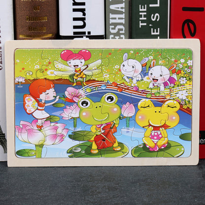 Children's Wooden Jigsaw Puzzle 21 Designs Ages 3+ - JParker Collections