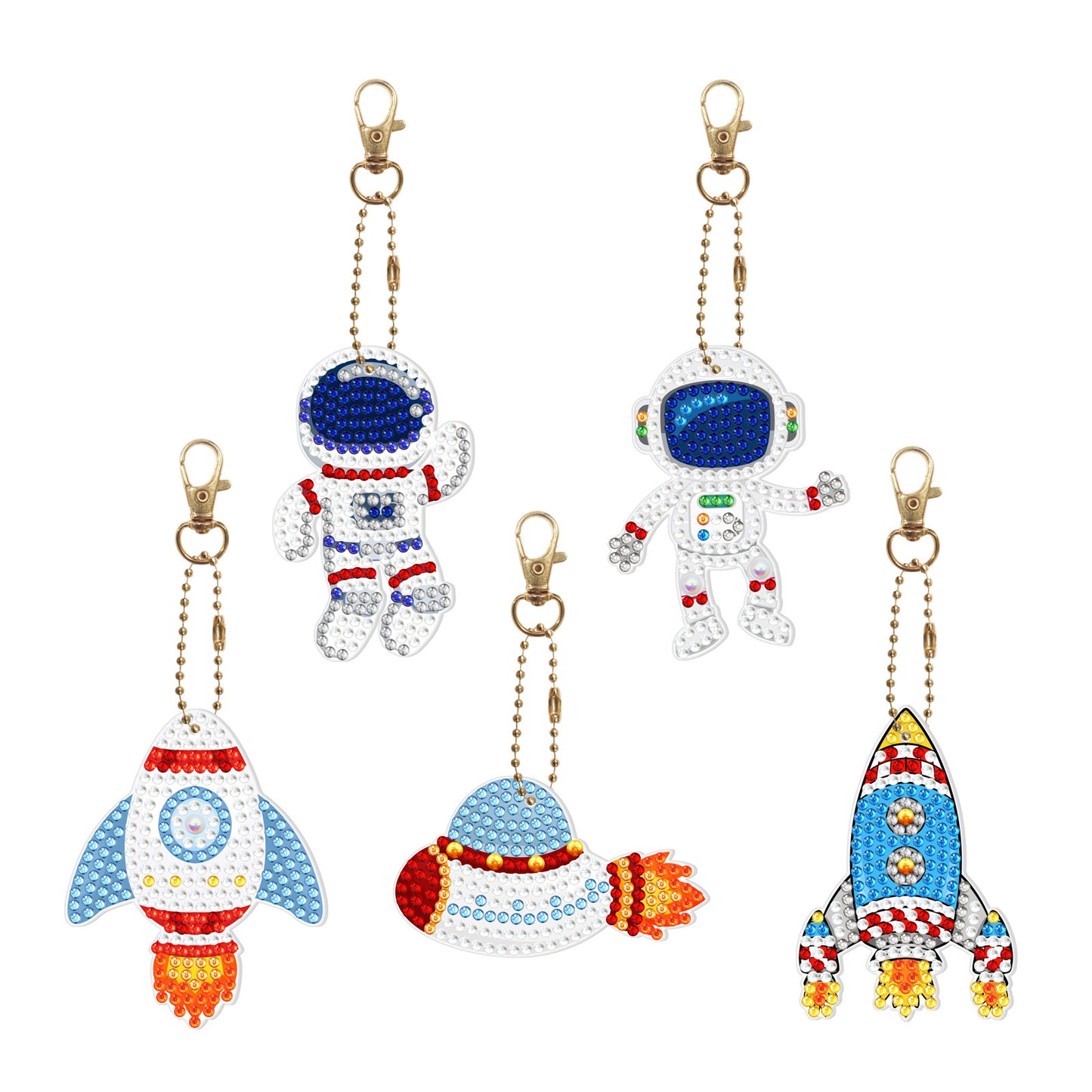 5D Diamond Painting Keychain Kit | DIY Craft Gift