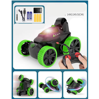 Six Wheel RC Stunt Car - 360 Rotation & LED Lights
