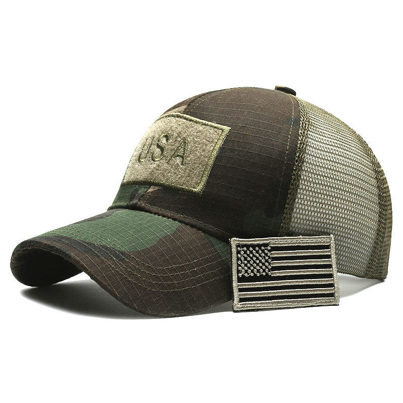 Tactical Camouflage Baseball Cap - Embroidered Cotton Unisex