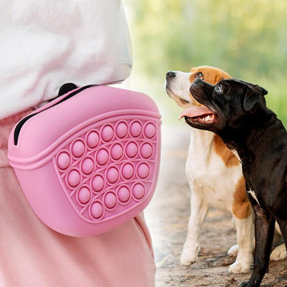 Silicone Dog Treat Pouch | Training Reward Bag | Waist Clip