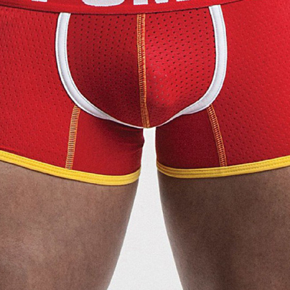Men's Nylon Sports Boxer Briefs – Breathable Shaping Mid-Waist 3 Colours