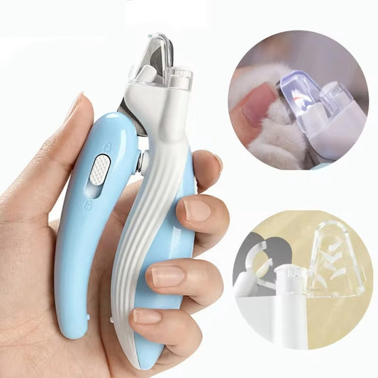 LED Pet Nail Clippers | Stainless Steel Claw Trimmer for Dogs & Cats