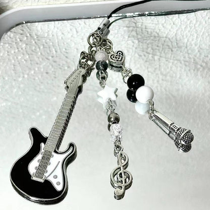 Cartoon Singer Alloy Phone Charm & Keychain Pendant