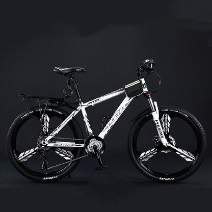 Carbon Steel Mountain Bike – Double Disc Brake 24" & 26" 24/27/30-Speed