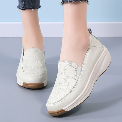 Women's Slip-On Thick Sole Shoes | Synthetic Leather | EU 35-43