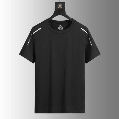 Men's Ice Silk T-Shirt – Slim Fit Short Sleeve | 5 Colours | Sizes M–5XL