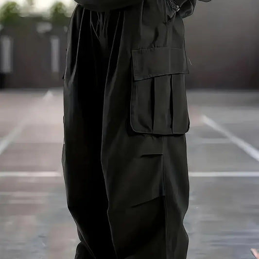 Men's High Waist Straight-Leg Trousers with Belt | 3 Colours S-2XL