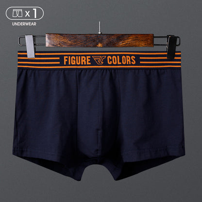 Men's Cotton Boxer Briefs – Breathable Low-Waist 5 Classic Colours