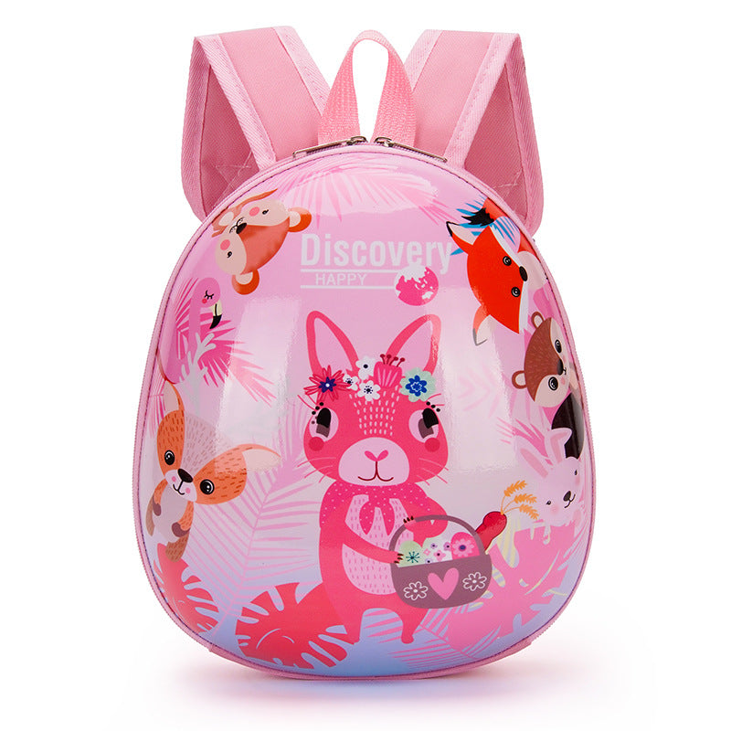 Kids' Cartoon Character Shell Backpack – Lightweight Oxford Bag for Ages 3–6