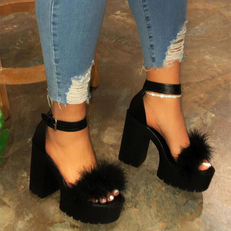 Women's Waterproof Platform Heeled Sandals | EU 35–43