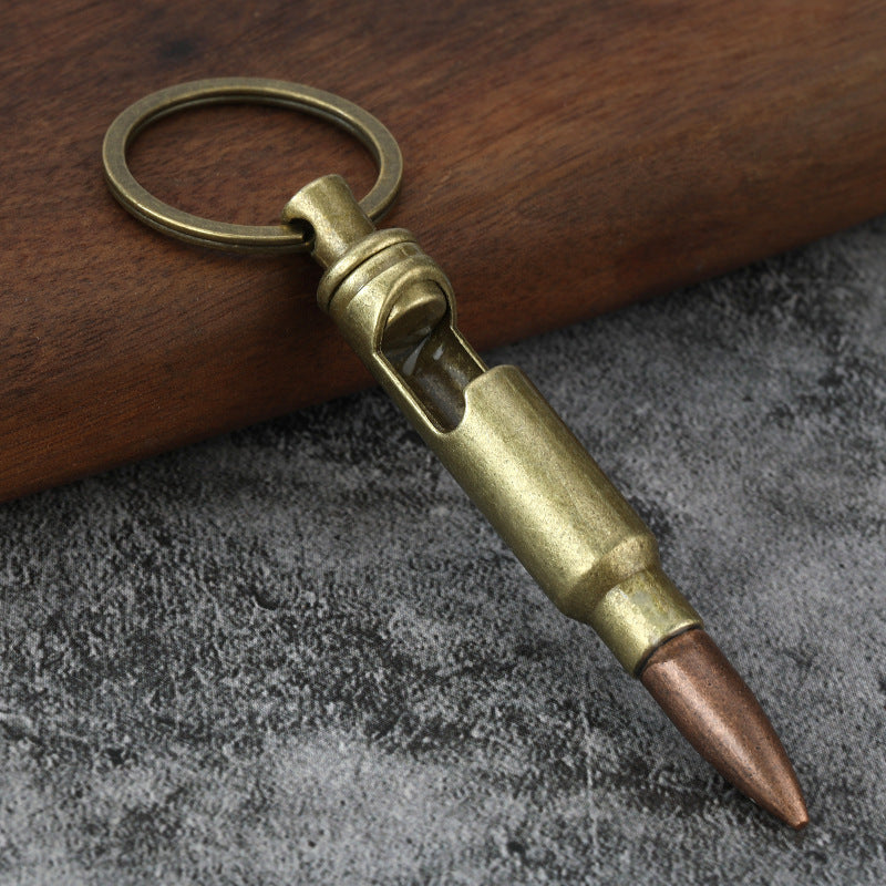 Bullet Bottle Opener Keychain | Zinc Alloy Creative Pendant | JP Collections