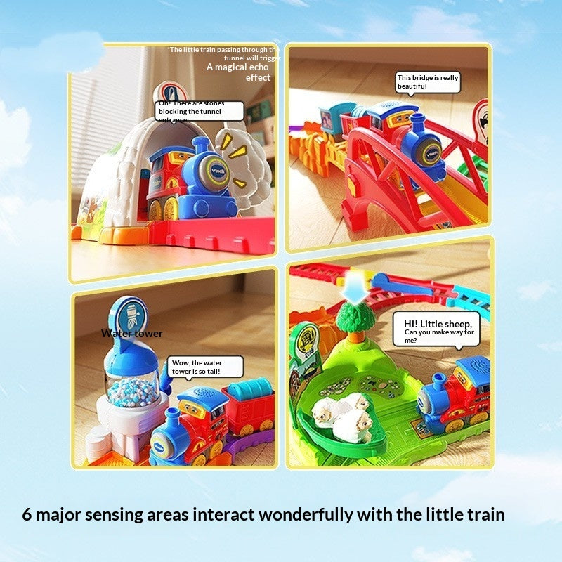 Electric Train Station Building Set with Lights & Music