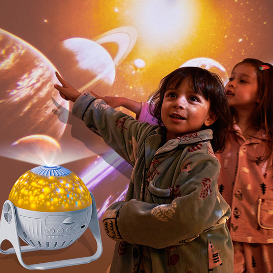 Galaxy Star Projector Night Light with Interchangeable Discs