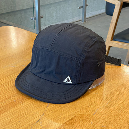 Women's Short Brim Cap - Quick-Dry Triangle Embroidery Dome Cap