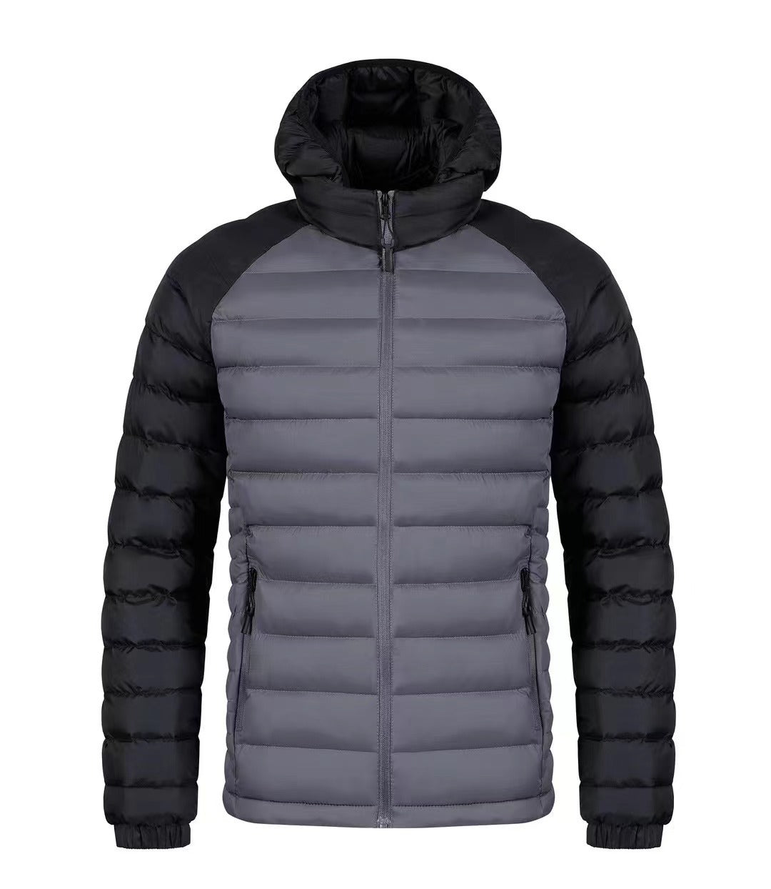 Men's Fleece-Lined Hooded Padded Jacket | Winter Cotton Coat