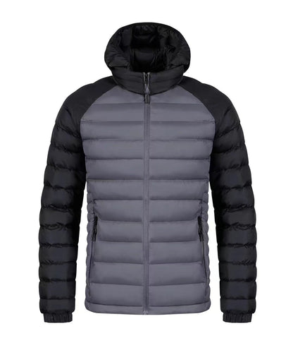 Men's Fleece-Lined Hooded Padded Jacket | Winter Cotton Coat