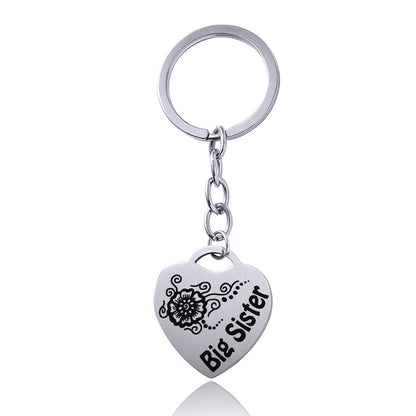 Heart Sisters & Best Friends Keychain | Stainless Steel | JP Collections