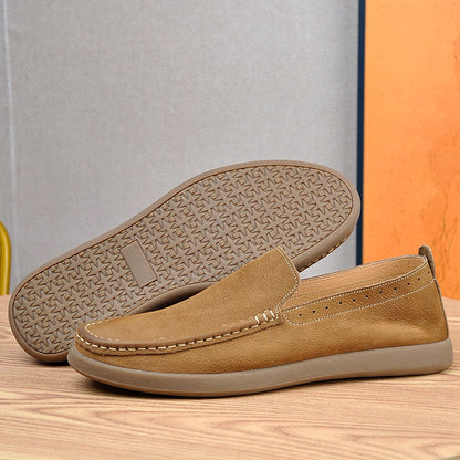 Men's Genuine Leather Slip-On Casual Shoes | EU 38-44