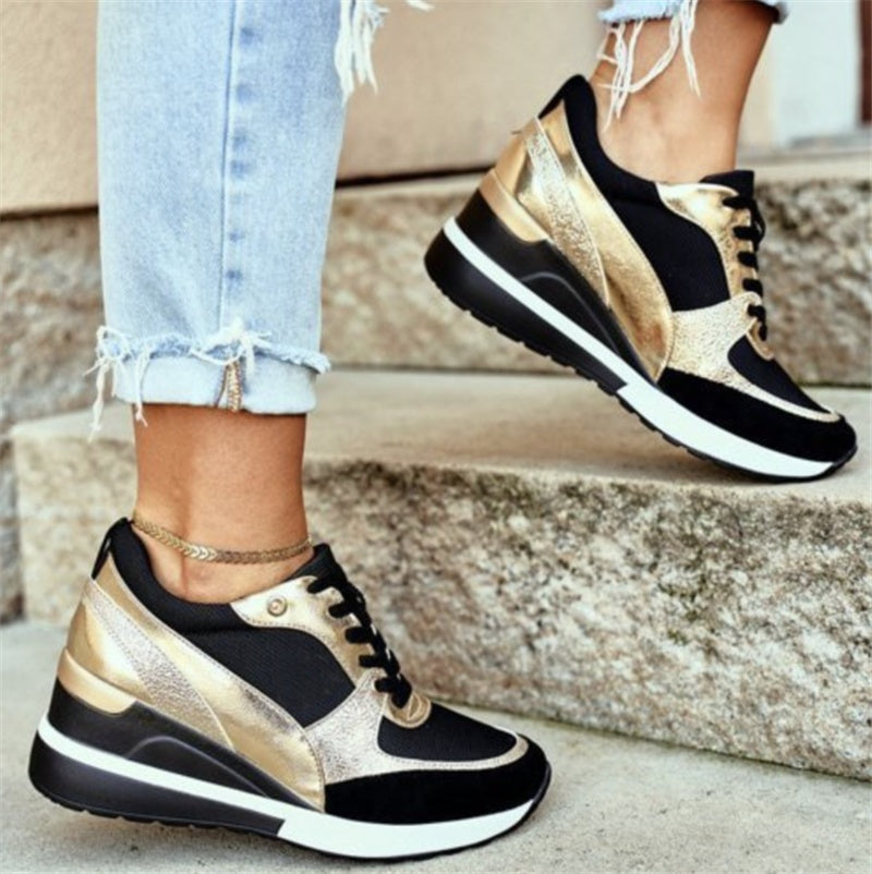 Women's Casual Round Toe Heeled Shoes | PU Upper Mid Heel