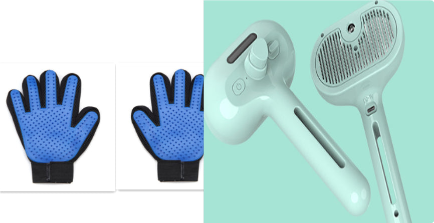 USB Rechargeable Self-Cleaning Pet Slicker Brush | Built-In Misting Spray